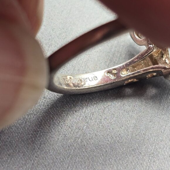 Disney Sterling CZ Ring | Mickey Mouse Ears | Dreams Do Come True | Size 5 - Picture 9 of 14